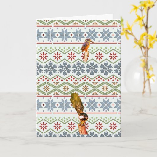 Vrolijk kerstfeest! kaart (Gele Bloem)