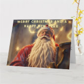 Vrolijk kerstfeest kaart (Gele Bloem)