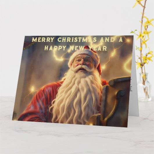 Vrolijk kerstfeest kaart (Gele Bloem)