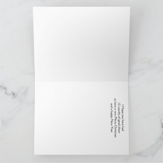 Vrolijk kerstfeest kaart (Binnen)