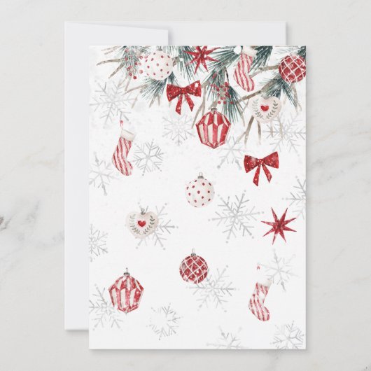 Vrolijk kerstfeest kaart (Achterkant)