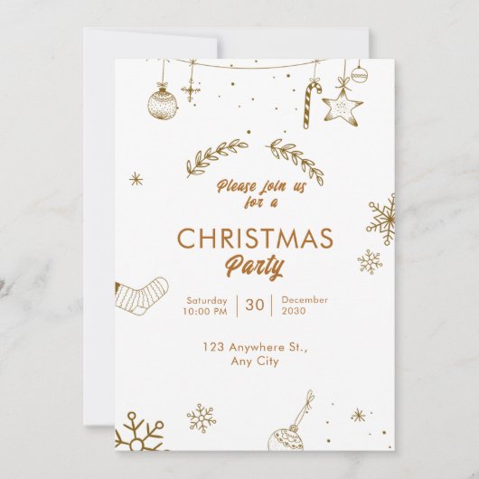 Vrolijk kerstfeest kaart (Voorkant)