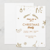 Vrolijk kerstfeest kaart (Voorkant / Achterkant)