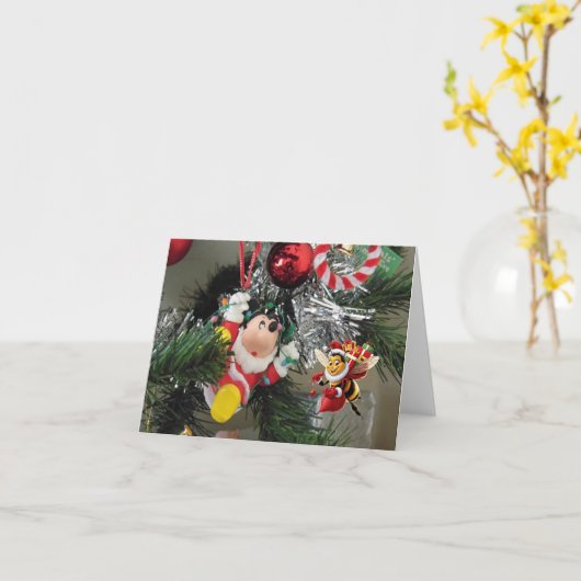 Vrolijk kerstfeest. kaart (Gele Bloem)