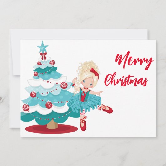 Vrolijk kerstfeest kaart (Voorkant)