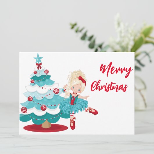 Vrolijk kerstfeest kaart (Staand voorkant)