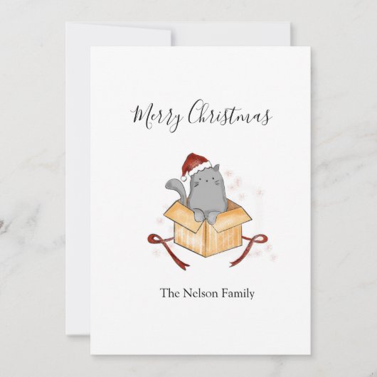 Vrolijk kerstfeest kaart (Voorkant)