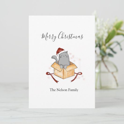 Vrolijk kerstfeest kaart (Staand voorkant)