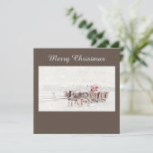 Vrolijk kerstfeest kaart (Staand voorkant)