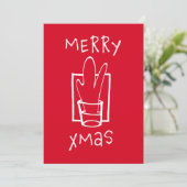 Vrolijk kerstfeest Kaart (Staand voorkant)