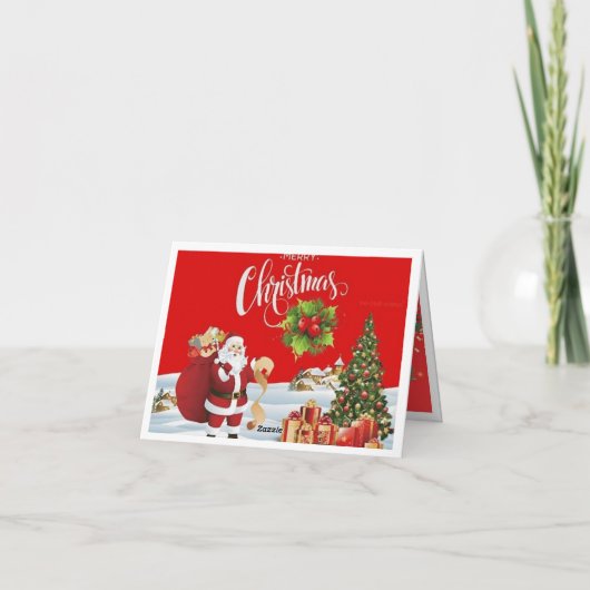 Vrolijk kerstfeest Kaart (Achterkant)