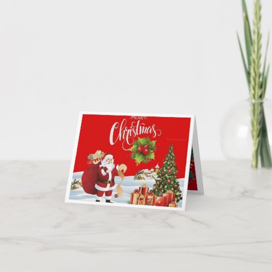 Vrolijk kerstfeest Kaart (Voorkant)