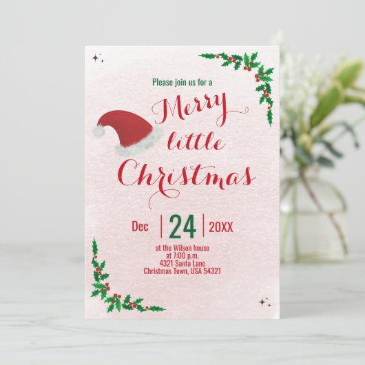 Vrolijk kerstfeest kaart (Staand voorkant)