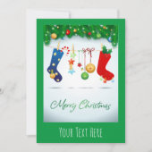 Vrolijk kerstfeest kaart (Voorkant)