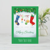 Vrolijk kerstfeest kaart (Staand voorkant)