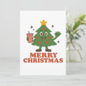 Vrolijk kerstfeest kaart (Staand voorkant)