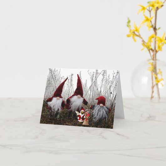 Vrolijk kerstfeest. kaart (Gele Bloem)