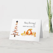 vrolijk kerstfeest! Kaart (Voorkant)