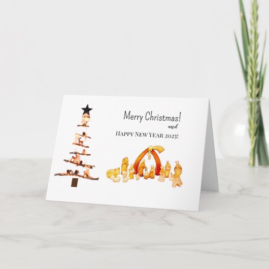 vrolijk kerstfeest! Kaart (Voorkant)