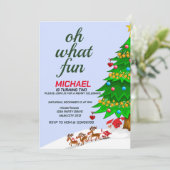 Vrolijk kerstfeest kaart (Staand voorkant)