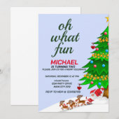 Vrolijk kerstfeest kaart (Voorkant / Achterkant)