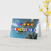 Vrolijk kerstfeest kaart (Gele Bloem)