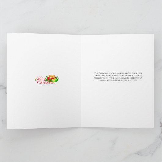 Vrolijk kerstfeest kaart (Binnen)