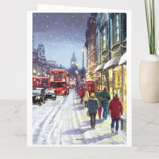 Vrolijk kerstfeest kaart (Achterkant)