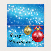 Vrolijk kerstfeest kaart (Buitenkant ongevouwen)