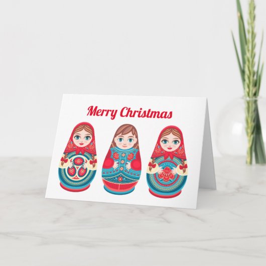 Vrolijk kerstfeest kaart (Voorkant)