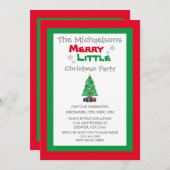 Vrolijk kerstfeest kaart (Voorkant / Achterkant)