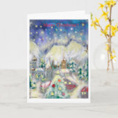 Vrolijk kerstfeest! kaart (Gele Bloem)