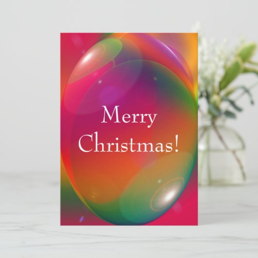 Vrolijk kerstfeest! kaart (Staand voorkant)