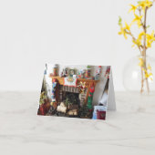 Vrolijk kerstfeest. kaart (Gele Bloem)