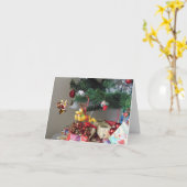 Vrolijk kerstfeest. kaart (Gele Bloem)