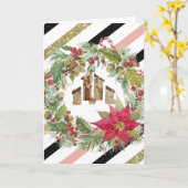 vrolijk kerstfeest! Kaart (Gele Bloem)