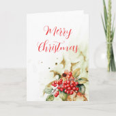 Vrolijk kerstfeest kaart (Voorkant)