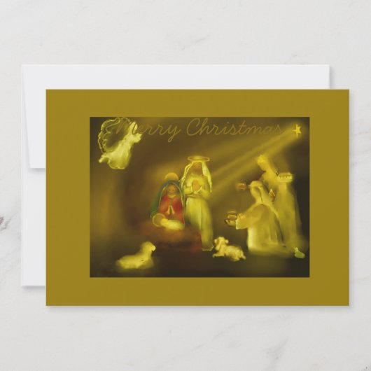 Vrolijk kerstfeest kaart (Voorkant)