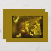 Vrolijk kerstfeest kaart (Voorkant / Achterkant)