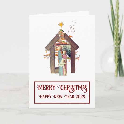 Vrolijk kerstfeest! kaart (Voorkant)