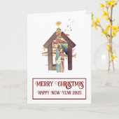 Vrolijk kerstfeest! kaart (Gele Bloem)