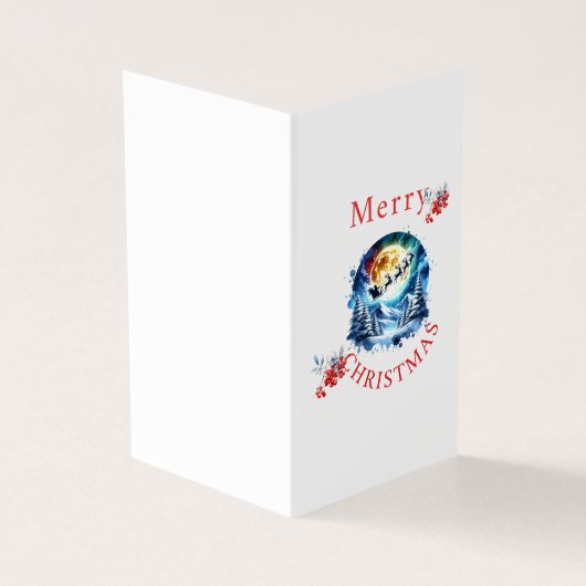 "Vrolijk kerstfeest" Kaart (Buitenkant)