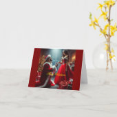 Vrolijk kerstfeest kaart (Gele Bloem)