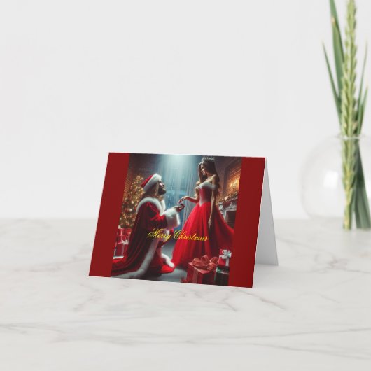 Vrolijk kerstfeest kaart (Voorkant)