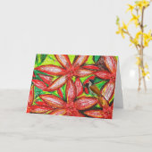 Vrolijk kerstfeest! kaart (Gele Bloem)