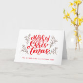 Vrolijk kerstfeest kaart (Gele Bloem)