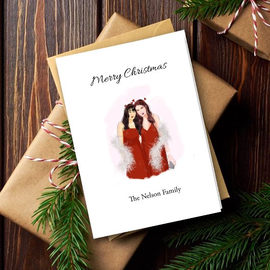 Vrolijk kerstfeest kaart