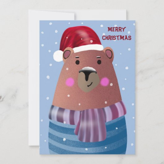 Vrolijk kerstfeest kaart (Voorkant)