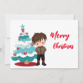 Vrolijk kerstfeest kaart (Voorkant)