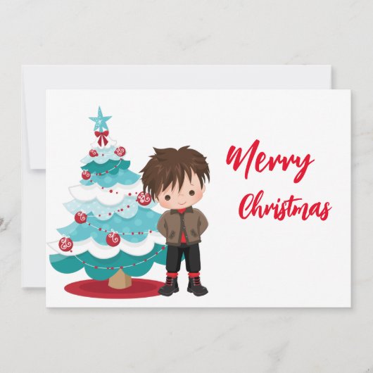 Vrolijk kerstfeest kaart (Voorkant)